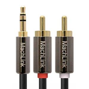 마하링크 3.5스테레오 to 2RCA AUX 메탈 케이블 30M ML-SRH300 OFC무산소동선 슬림커넥터 금도금