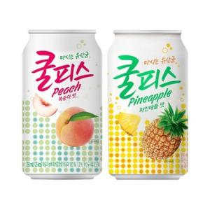 쿨피스 복숭아 350ml 24캔 + 쿨피스 파인애플 350ml 24캔, 총 48캔