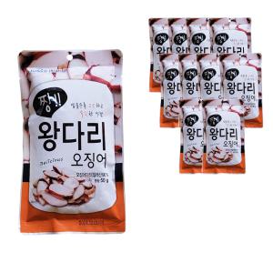 짱 왕다리 오징어 50g x 10봉  문어다리 문어발 오족 슬라이스