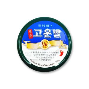 웰빙헬스 청춘 고운발 보습 크림 100g (1개) / 발 뒷꿈치 갈라짐 발바닥 케어 각질 제거제 추천 약국전용