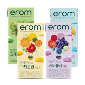 이롬 황성주박사의 과채습관 옐로우 그린 퍼플 트로피컬 190ml 16팩 x 4