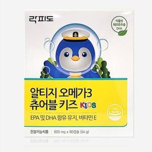 락피도 오메가3 츄어블 키즈 600mg x 90캡슐