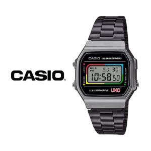 카시오 CASIO 우노 콜라보 UNO 한정판 레트로 빈티지 전자 메탈 손목시계 A168WEUC-1