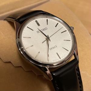 seiko 돌체 쿼츠 남성 sacm171 손목 시계 실버 가죽 [해외]