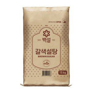 [신세계라이브쇼핑][G] 백설 갈색설탕 15Kg