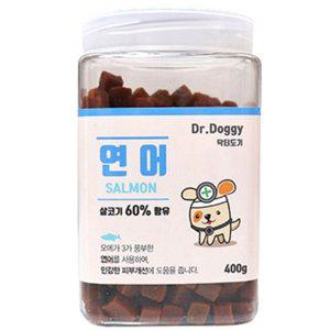 강아지 간식 닥터도기 연어 400g 1P 노즈워크 트릿