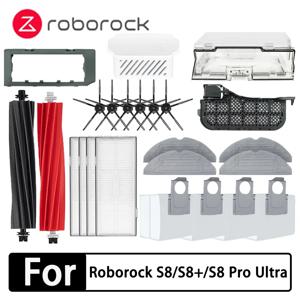 Roborock 걸레 Choth 진공 백, 사이드 브러시 필터, 교체 로봇 진공 청소기 예비 부품, S8 프로 울트라 S8 + 액세서리