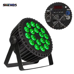 SHEHDS 알루미늄 합금 LED 파 라이트, DJ 바 디스코 파티 무대용, 크고 평평한 18x18W RGBWA + UV/18x12W RGBW 파 라이트