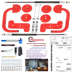 머피 침대 키트 DIY 하드웨어, 거친 가스 범퍼, 용수철 프레임, 은폐 매트리스, 반자동 접이식 캐비닛용