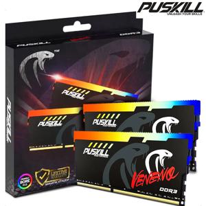 PUSKILL Memoria RAM RGB DDR3 8GBx2 1600MHz 12800S Udimmm 듀얼 채널 DIMM 데스크탑 메모리 램