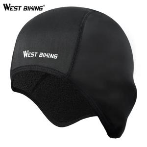 WEST BIKING 남녀공용 겨울 사이클링 모자, 방풍 보온 스키 헬멧 라이너, 러닝 스키 오토바이 모자, MTB 사이클링 모자