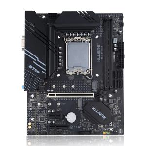 Kllisre 듀얼 채널 메모리 마더보드, LGA 1700 지지대 코어 I3, i5, i7, i9, 12 번째 프로세서, B760, DDR4