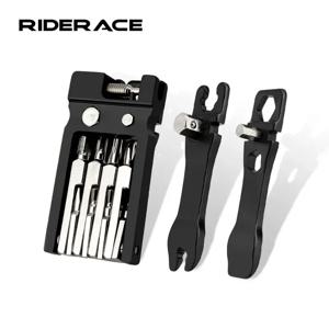 RIDERACE 자전거 헥스 스포크 렌치 접이식 다기능 수리 도구 키트 MTB 체인 커터 마운틴 로드 사이클 자전거 드라이버