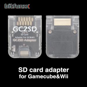 Bitfunx 마이크로 SD 카드 어댑터, NGC 스위스 GC 로더, 닌텐도 게임큐브 Wii 콘솔용, GC2SD