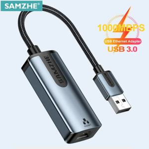 SAMZHE USB 이더넷 USB 3.0 2.0 to RJ45 USB 허브, 컴퓨터 이더넷 어댑터, 네트워크 카드, USB 샤오미 미 박스 S 닌텐도 스위치