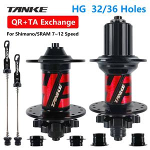 TANKE-MTB 허브 밀폐형 베어링, 자전거 8,9,10,11,12 단 산악 자전거 디스크 브레이크, 32 홀, 36 홀, 6 NBK Cubo, 알루미늄 합금