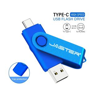 TYPE-C USB 플래시 드라이브, 무료 키 체인 펜 드라이브, 크리에이티브 비즈니스 선물, 레드 메모리 스틱, 실제 용량 U 디스크, 블루 32G, 128GB, 64GB