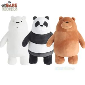 We Bare Bears 만화 봉제 인형, 스탠딩 그리즐리 팬더 아이스 베어, 부드러운 봉제 인형, 피규어 선물, 20cm