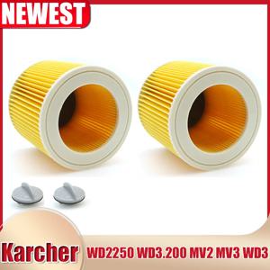 Karcher 카트리지용 HEPA 필터, WD2250 WD3.200 MV2 MV3 WD3 Karcher 필터 부품, 공기 먼지 필터, 진공 청소기