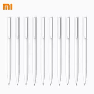 Xiaomi-Mijia 오리지널 젤 펜 MI 펜 0.5mm 서명 펜, PREMEC 부드러운 스위스 리필 미쿠니 일본 잉크 (검정, 파랑) 최고의 선물