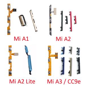 샤오미 미 A1 A2 라이트 A3 CC9e 휴대폰용 전원 볼륨 단추 플렉스 케이블, 온 오프 사이드 주요 부품, 새로운 하우징 프레임