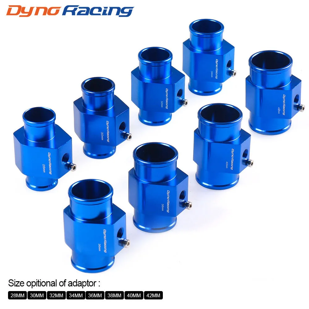 Dynoracing 온도계 게이지 라디에이터 온도 수온 조인트 파이프 센서 40mm 38mm 36mm 34mm 32 30mm 28mm 호스 어댑터