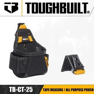 TOUGHBUILT TB-CT-25 줄자/다목적 파우치, 휴대용 보관 벨트 파우치, 정리함 파우치, 전동 공구 액세서리