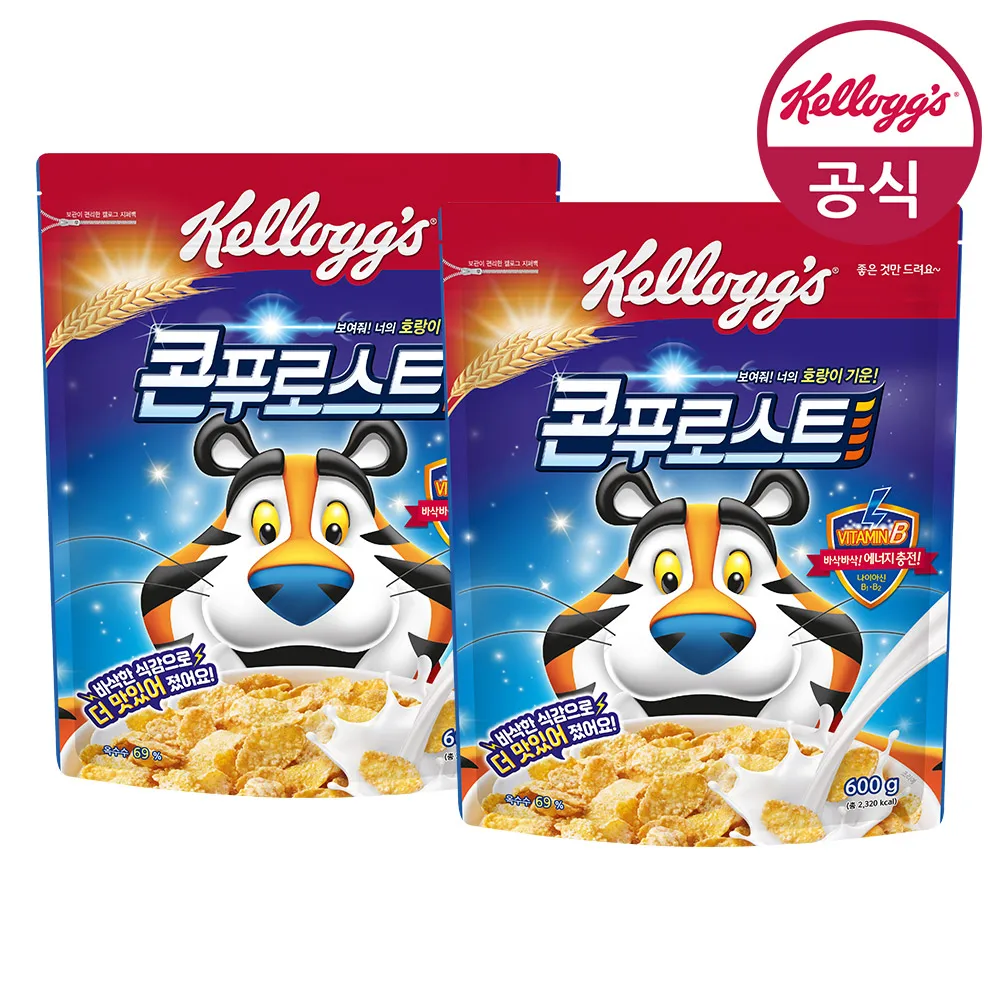 켈로그 시리얼 콘푸로스트 600g x 2개_T