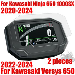 가와사키 닌자 650 1000 SX 1000SX Ninja650 Versys 650 액세서리 클러스터 스크래치 보호 필름, 대시보드 스크린 보호대