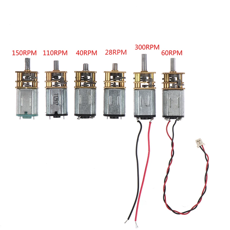 미니 N20 기어 모터, DC 3V-12V 저속 풀 메탈 기어박스 기어 감속기, 전기 엔진, 대형 토크, DIY 장난감 로봇