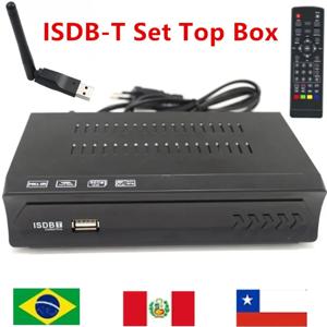 ISDB-T HD 디지털 지상 비디오 방송 TV 리시버 지지대, HDMI 동축 입력, ISDB 셋톱 박스, 칠레 브라질용, 1080P