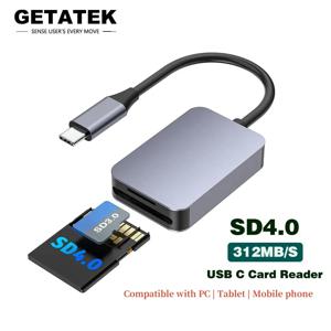 UHS-II USB C 4.0 카드 리더, 마이크로 SD 메모리 카드 리더, 아이폰 맥북 프로 에어용, USB 3.0