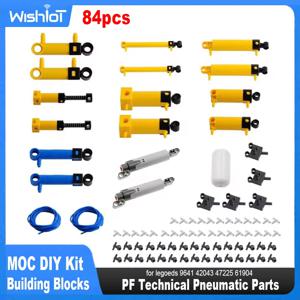 MOC 테크니컬 호스 에어 펌프 탱크 푸시로드 퍼터 스위치 피스톤, 레고드 공압 부품, 42043 9641 47225 61904 호환