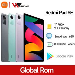 샤오미 레드미 패드 SE 스냅드래곤 680 CPU, 글로벌 ROM, 6GB, 8GB, 256GB, 128GB, 11 인치, 90Hz 화면, 8MP, 8000mAh, CN 버전 MiPad 태블릿