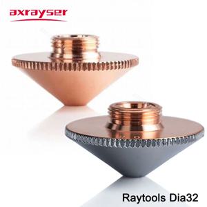 Raytools 레이저 노즐, 단일 이중층 직경 32mm, M14 구경 0.8-4.5mm, 섬유 레이저 절단기 BT240 BM114 BM110 등