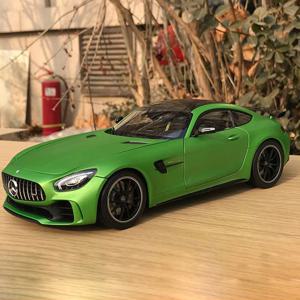 대형 1:18 메르세데스 벤츠 AMG GTR 모델 자동차 금속 다이캐스트 차량, 수집 취미, 소리와 빛, 남아용 미니어처 장난감