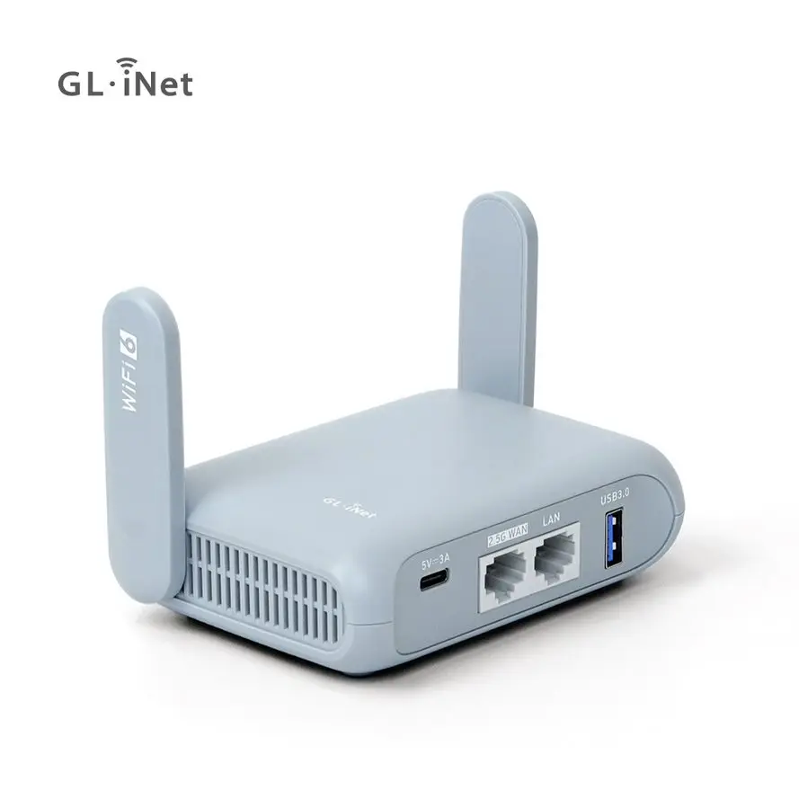 GL.iNet GL-MT3000 베릴 AX 와이파이 6 무선 여행 기가비트 라우터, 공용 및 호텔 연결, Captive Portal, 사이버 보안