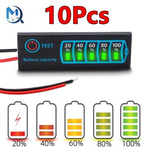 LCD 디스플레이 계량기 모듈 용량 전압 계량기, 2S-8S 18650 리튬 이온 Lipo 리튬, 납산 배터리 레벨 표시기 테스터, 5-30V