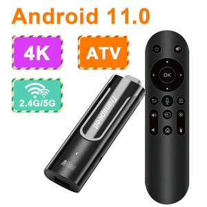 Transpeed Amlogic S905Y4 ATV 안드로이드 11 TV 스틱, TV 앱, 듀얼 와이파이 쿼드코어, 4K 3D BT5.0, 음성 어시스턴트, 2GB DDR4 플레이어