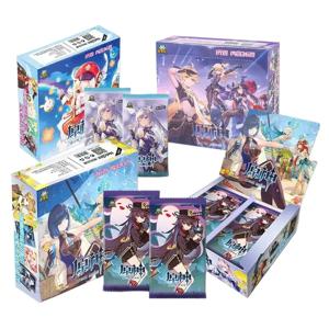 원신 임팩트 카드 애니메이션 프로젝트 TCG 게임, 루미네 부스터, 컬렉션 카드 게임, 희귀 SSR 장난감, 생일 크리스마스 선물, 1 팩