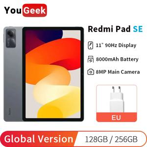 샤오미 레드미 패드 SE 글로벌 버전, 11 인치 FHD + 90Hz 디스플레이, MIUI 패드 14, 스냅드래곤 680 미 태블릿, 8000mAh, 10W 충전, 8MP 캠