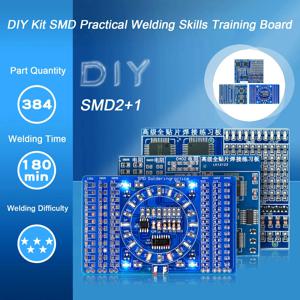 SMD 고급 풀 패치 용접 연습 보드, 전자 부품, SMT 기술 훈련, PCB 용접 연습 키트