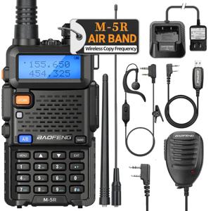 Baofeng M-5R 워키토키, 에어 밴드, 무선 복사 주파수, 전체 대역, 장거리 AM/FM UV-5R, K5 커뮤터 햄, 양방향 라디오