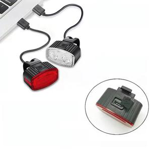 자전거 USB 충전 헤드라이트, 방수 사이클링 자전거 전조등 세트, 6 가지 모드, MTB 미등, LED 랜턴, 자전거 부품