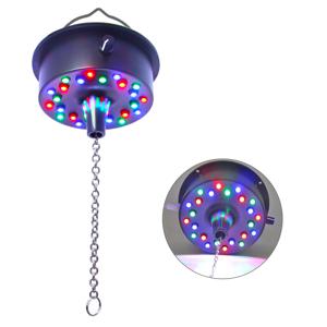 조절식 미러 볼 회전 모터, 4 인치, 6 인치, 8 인치, 12 인치 디스코 볼용, 24 RGB LED 조명, 5 RPM-9 RPM