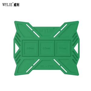 WYLIE WL-716L 마그네틱 주석 임플란트 패드, 범용 BGA 리볼링 플랫폼, 휴대폰 CPU IC 재작업 흡착 실리콘 고정장치