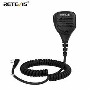 Retevis RS-112 IP54 방수 원격 마이크 스피커 마이크 PTT, 켄우드 바오펑 UV 5R, Quansheng UV K5 K6 UV K58 라디오용