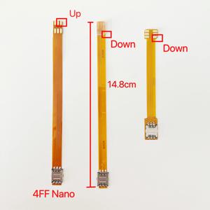 Sim 카드 나노 4FF 변환기-나노 4FF Sim Usim 카드 수직 4FF 어댑터 변환 fpc 연장 케이블