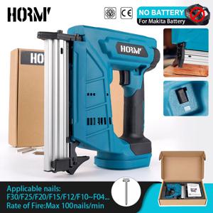 Hormy 충전식 리튬 배터리 네일 건, F30 타입 골드 건, 깍지 무선 목공 네일 도구, Makita 18V 배터리용