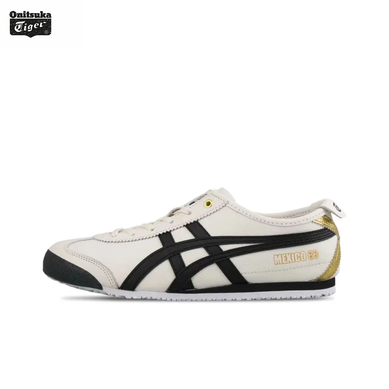 Asics Onitsuka Tiger MEXICO 66 로우 러닝화, 남녀 운동화 경량 유백색